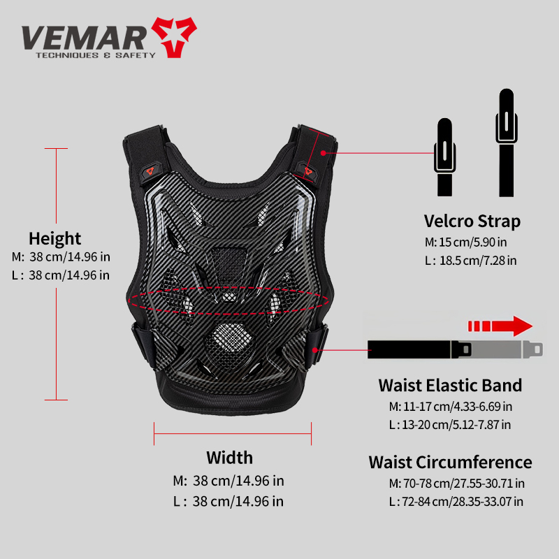 VEMAR Jugend-Motorrad-Brustsch – Chest Protector Armor Bewertung und Preis